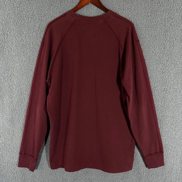 Reigning Champ Lightweight Cotton Crewneck Sweatshirt - Men's Size XL - Burgundy - Picture 3 of 7